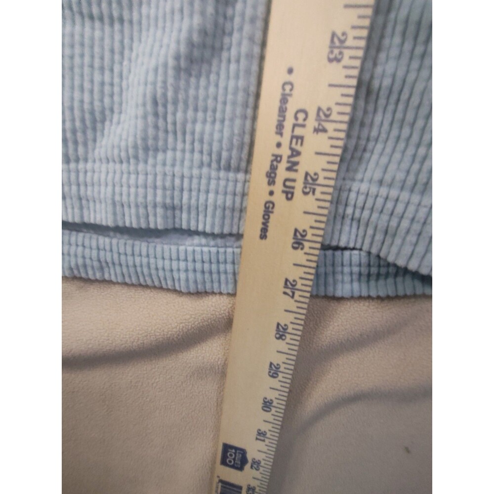 Large Vintage LL Bean Shacket Corduroy Pastel Blue 90s Y2K  Shirt Cotton - Picture 10 of 10